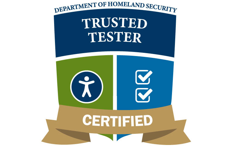 DHS Section 508 Trusted Tester Certificate